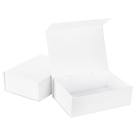 Cardboard Flip Cover Box, with Magnetic Closure Lid, Rectangle