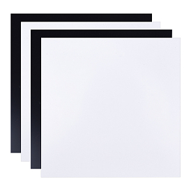 Olycraft PVC Foam Boards, Poster Board, for Crafts, Modelling, Art, Display, School Projects, Square