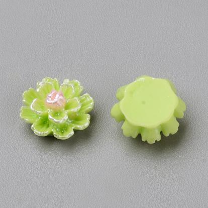 Cabochons imitation perles de résine, fleur