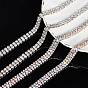 BENECREAT 2 Yards 2 Colors Resin Rhinestone Cup Chains