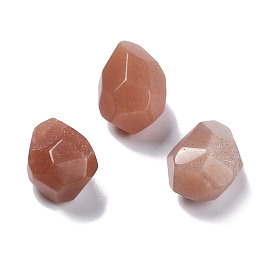 Perles de pierre de soleil naturelles, pas de trous / non percés, facette, nuggets