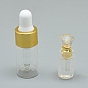 Pendentifs de bouteille de parfum ouvrable de pierres précieuses naturelles, avec des résultats en laiton et des bouteilles d'huile essentielle en verre