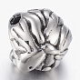 316 Surgical Stainless Steel Beads, Lion