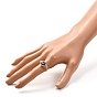 Обернутые медной проволокой регулируемые кольца ручной работы лэмпворк для женщин или мужчин, сглаз манжеты палец кольца, реальный 18 k позолоченный