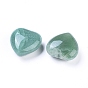 Piedra de amor de corazón de aventurina verde natural, piedra de palma de bolsillo para el equilibrio de reiki
