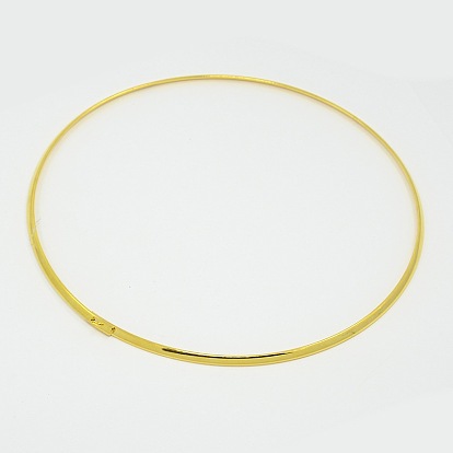Латунный воротник ожерелье решений, жесткие ожерелья, 135 мм, 3.5 мм