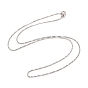 925 Sterling Silver Box Chain Necklace for Women