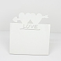 Cadre photo vierge de transfert de chaleur en panneau mdf pour la saint-valentin, pour presse à chaud, rectangle avec mot amour et coeur