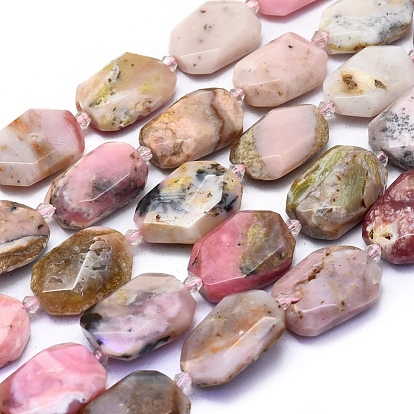 Perles d'opale naturelle brins, facette, nuggets
