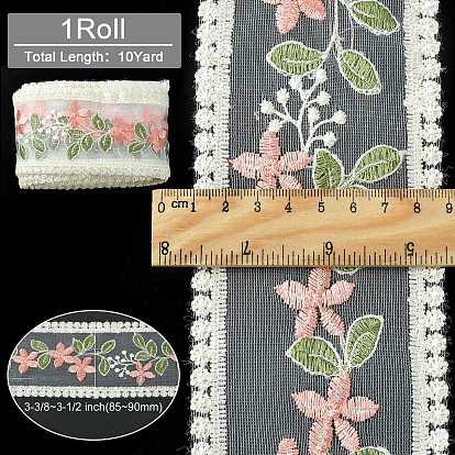 Gorgecraft 10 yards broderie polyester dentelle garniture, pour l'artisanat de décoration de couture, fleur