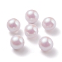 POM Plastic Beads, Imitation Pearl, Center Drilled, Round