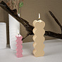 Moules à bougies en silicone diy multi-coeur pilier, pour la fabrication de bougies parfumées