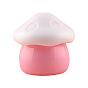 Mushroom Shape Acrylic Refillable Container with PP Plastic Cover, Portable Travel Lipstick Face Cream Jam Jar