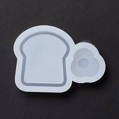 Bread & Fried Egg Silicone Molds, Shaker Molds, Quicksand Molds, Resin Casting Molds, for UV Resin & Epoxy Resin Jewelry Craft Making