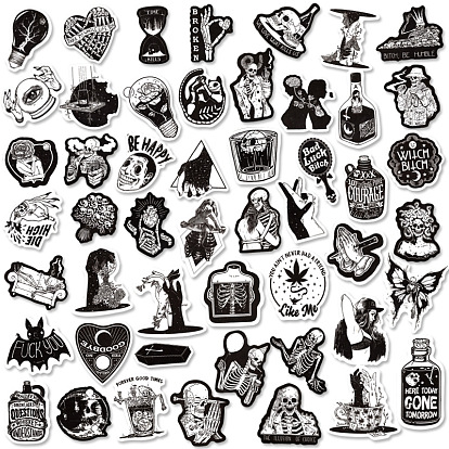 Halloween Theme Luminous Body Art Tattoos Stickers, Removable Temporary Tattoos Paper Stickers