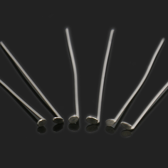 304 Stainless Steel Flat Head Pins, 0.6mm thick