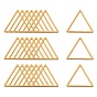 304 Linking Ring acero inoxidable, triángulo