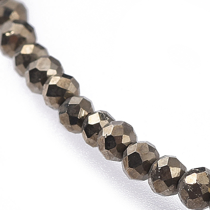Природных драгоценных камней бисера ожерелья, с 304 застежками из лобстера из нержавеющей стали и латунными удлинителями, граненые