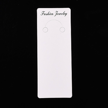 Cartes d'affichage de porte-clés en papier, rectangle avec mot bijoux de mode