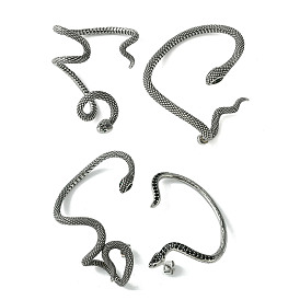 316 Surgical Stainless Steel Cuff Earrings, with Rhinestone