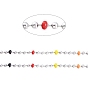 304 Stainless Steel Ball Chains, with Enamel and Spool, Colorful