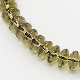 Quartz synthétique perles de cristal brins, rondelle