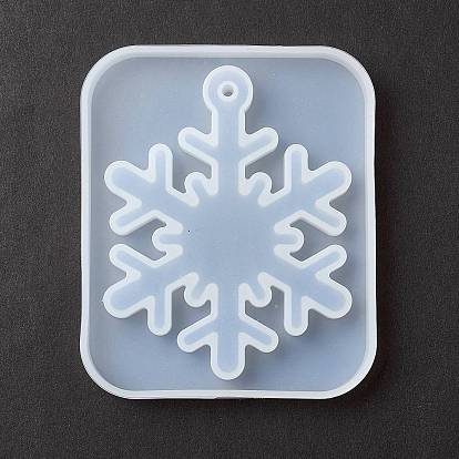 Рождественская тема diy Снежинка кулон силиконовые формы, формы для литья смолы, для изготовления уф-смолы и эпоксидной смолы