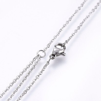 304 Stainless Steel Jewelry Sets, Stud Earrings and Pendant Tiered Necklaces, with Rhinestone, Cross and Heart