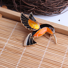 Colorful Enamel Bird Brooch Pin for Women - Fashionable, Creative and Cute Jewelry Accessory