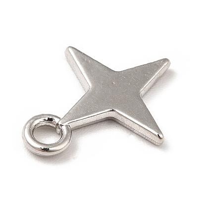 Rack Plating Alloy Charms, Cadmium Free & Lead Free, Star Charms