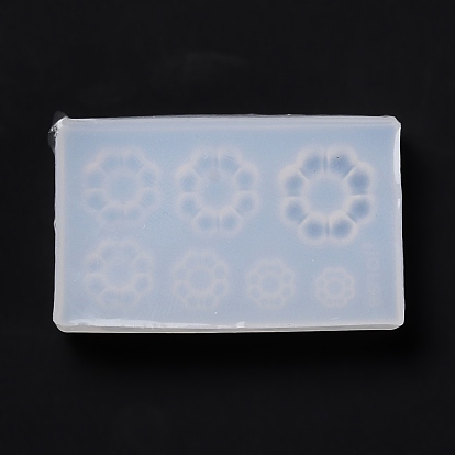 Pendentifs bricolage moules en silicone, moules à pendentif en résine, pour la résine UV, fabrication de bijoux en résine époxy, fleur