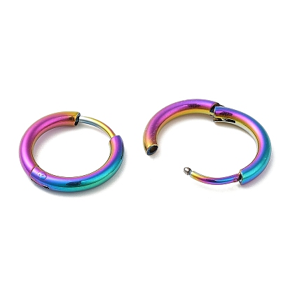 Ion Plating(IP) Titanium Alloy Huggie Hoop Earrings for Women