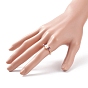 Плетеное кольцо на палец с драгоценными камнями и натуральным жемчугом, украшения из светлой позолоченной медной проволоки для женщин