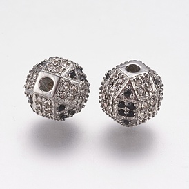 304 Stainless Steel Rhinestone Beads, Round