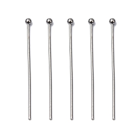 304 Stainless Steel Ball Head pins, 30mm, Pin: 0.8mm