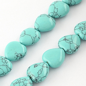 Synthetic Turquoise Bead Strands, Heart