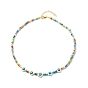 Ожерелье из бисера из натуральных ракушек с дурным глазом и стеклянными семенами, стрейч-браслет, набор украшений для женщин