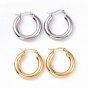 304 Stainless Steel Chunky Hoop Earrings for Women