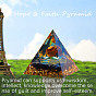 Natural Black Stone Crystal Pyramid Decorations, Healing Angel Crystal Pyramid Stone Pyramid, for Healing Meditation
