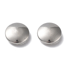 303 Stainless Steel Beads, No Hole/Undrilled, Flat Round