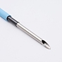 Alloy Embroidery Punch Needle Tools, with Rubber Handle, for DIY Craft Stitching Applique Embellishment