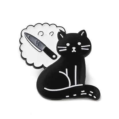 Cat Enamel Pins, Alloy Brooch for Backpack Clothes