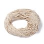Cordón de macramé, 3 hebras de cordón de algodón macramé retorcido, para manualidades hechas a mano, tejido de punto, arte para colgar en la pared, envoltorio de regalo