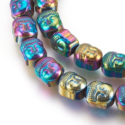 Electroplated Non-magnetic Synthetic Hematite Beads Strands, Buddha