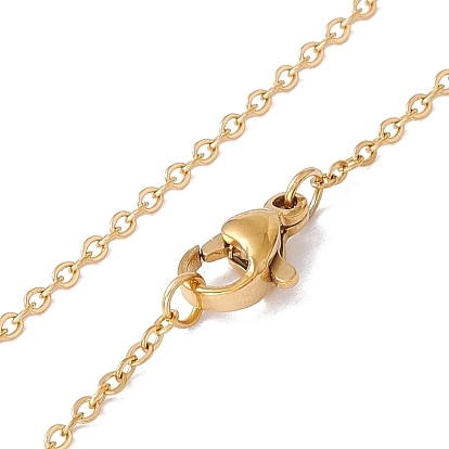 Chapado en iones (ip) 304 collar con colgante de acero inoxidable para hombres y mujeres, tema de la constelación, dorado