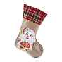 DIY Hanging Linen Christmas Sock Diamond Painting Kit, for Home Party Decorations