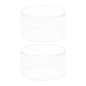 Olycraft 2Pcs Column Acrylic Cover, Display Frame Dust Cover