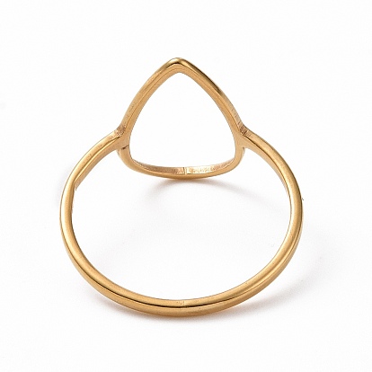 201 каплевидное кольцо из нержавеющей стали, полое широкое кольцо для женщин