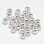 Fancy Cut 925 Sterling Silver Round Beads, 8mm, Hole: 2mm, about 36pcs/20g