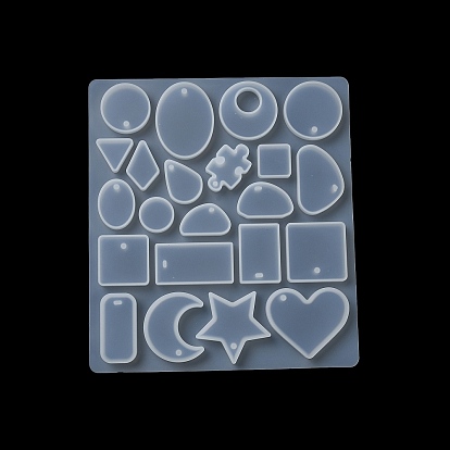 DIY Pendant Silicone Molds, Resin Casting Molds, Mixed Geometrical Shapes